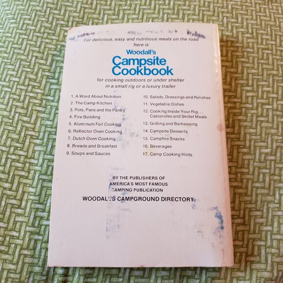 Vintage 1985 Woodall's Campsite Cookbook, Paperback, Camping Meal Plans Recipes - Picture 7 of 9